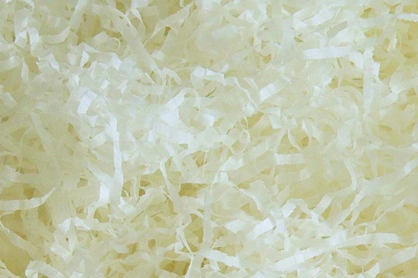 Cream Shredded Tissue Paper Image 3
